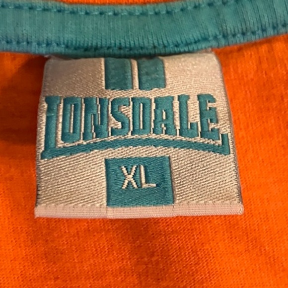 Lonsdale London Orange Blue T-shirt XL - Picture 3 of 4